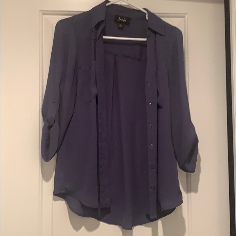 By and By Blue dress top size S